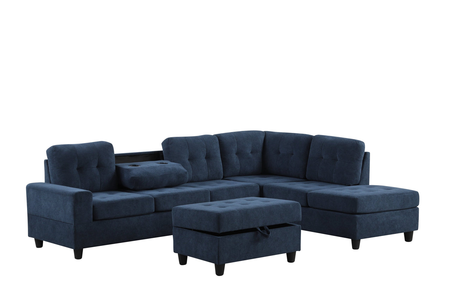 44Heights Reversible Sectional + Ottoman - 44Heights