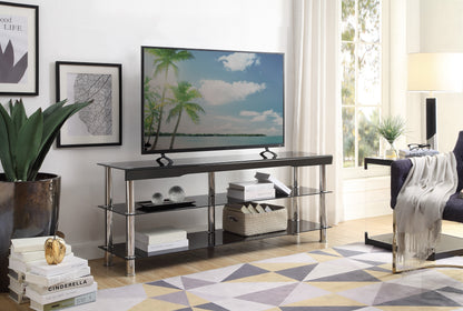 4572BK-63 TV CABINET, BLACK - 4572BK-63