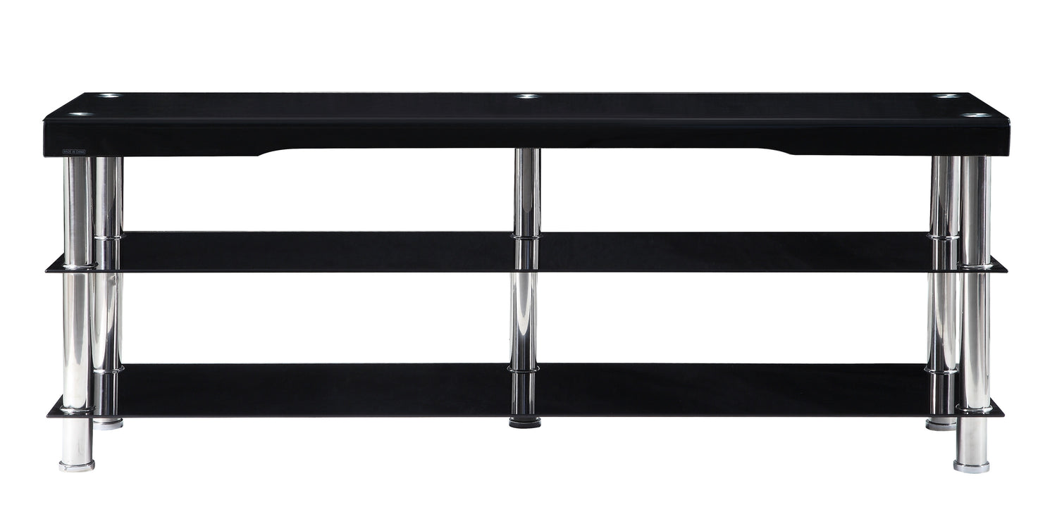 4572BK-63 TV CABINET, BLACK - 4572BK-63