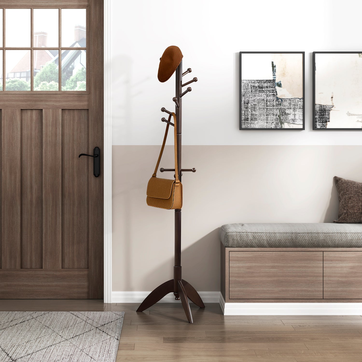 4639DBR Coat Rack - 4639DBR