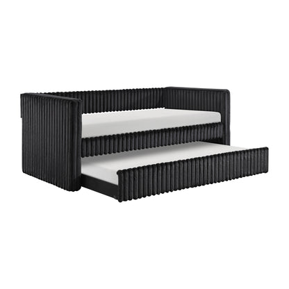 4655BLK* (2) Daybed with Trundle - 4655BLK*