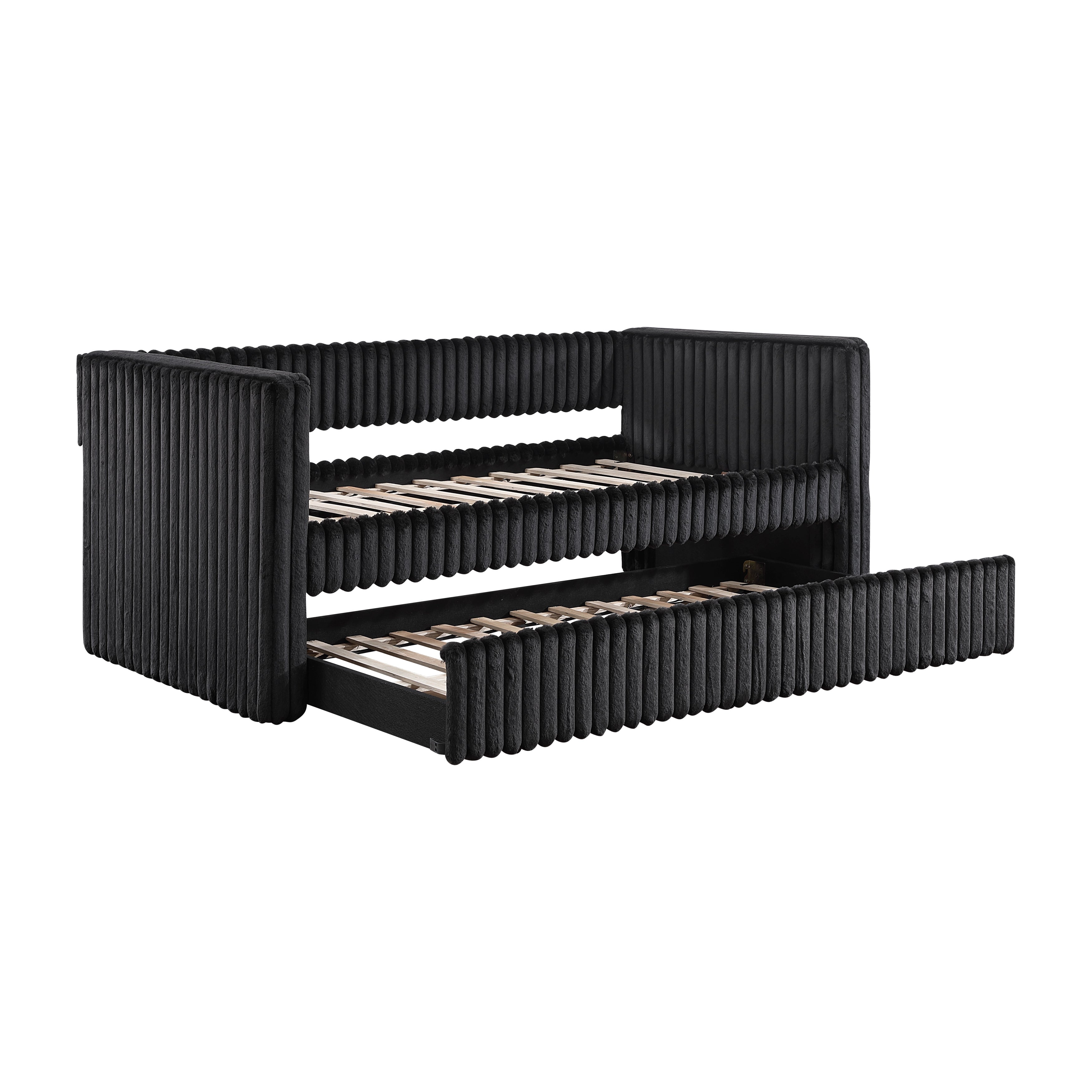 4655BLK* (2) Daybed with Trundle - 4655BLK*
