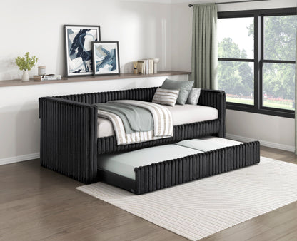 4655BLK* (2) Daybed with Trundle - 4655BLK*