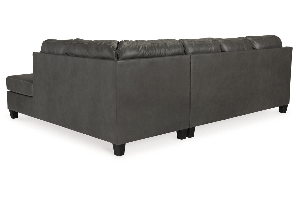 Valderno Fog 2-Piece Sectional with Chaise -  Ashley - Luna Furniture