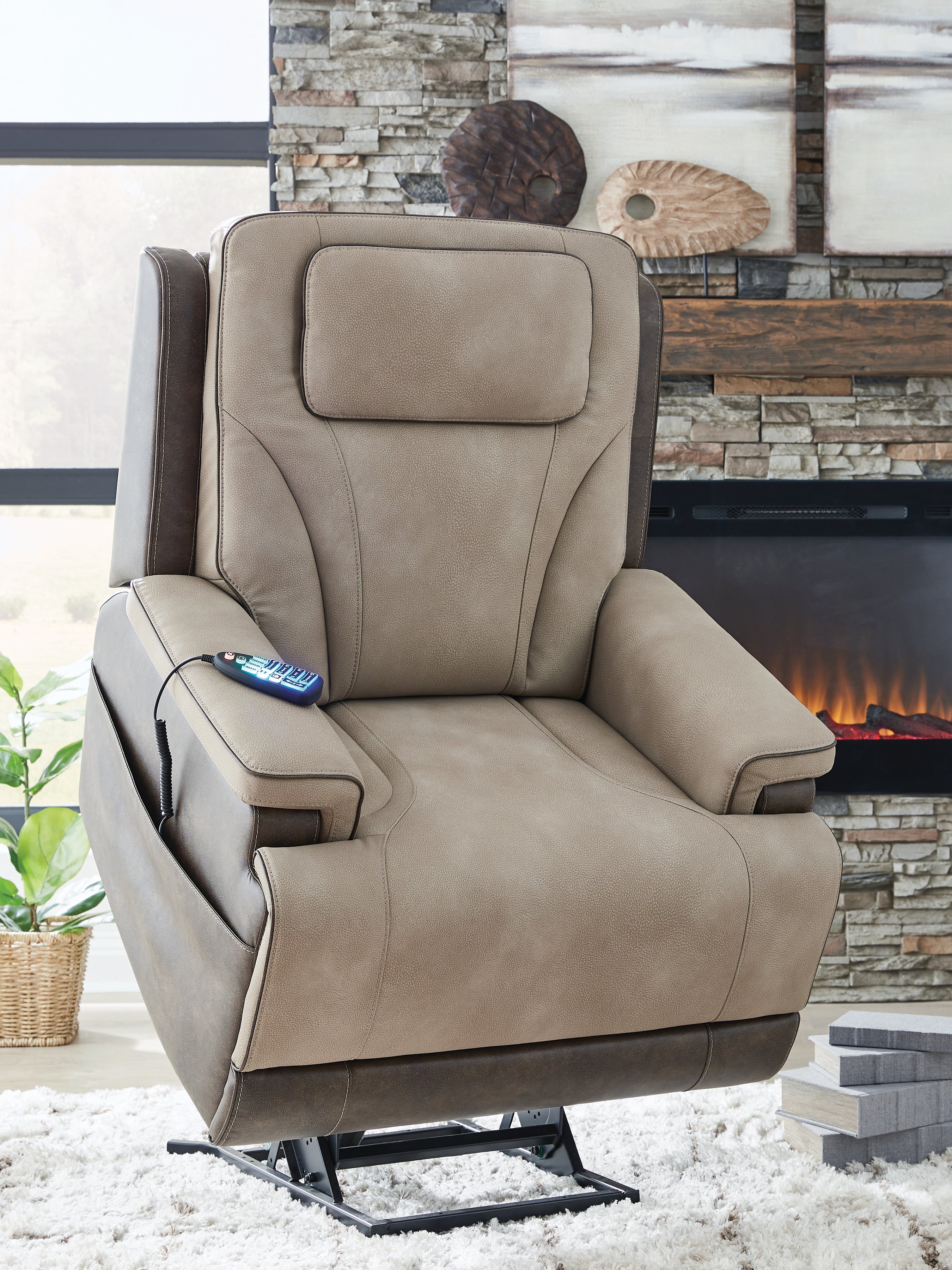 4Z-Peaceful Pause Sand Power Lift Recliner - PC1210312