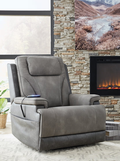 4Z-Peaceful Pause Slate Power Lift Recliner - PC1210412