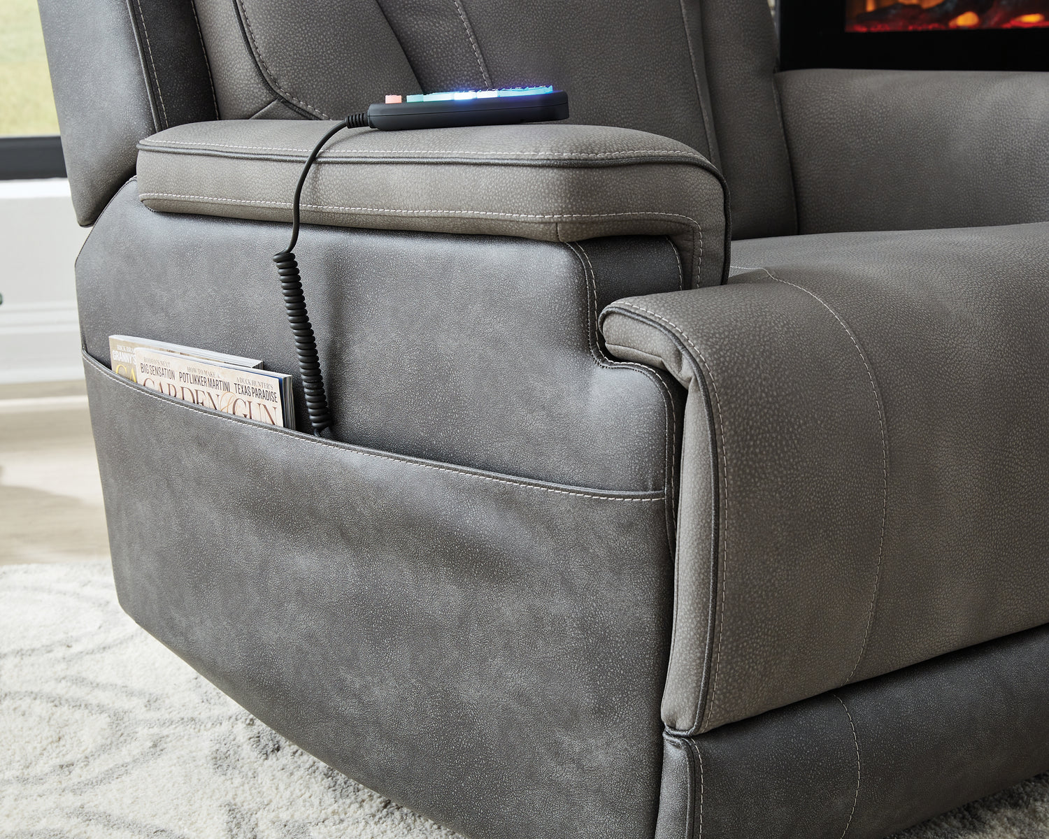 4Z-Peaceful Pause Slate Power Lift Recliner - PC1210412