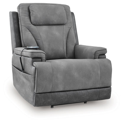 4Z-Peaceful Pause Slate Power Lift Recliner - PC1210412