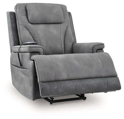 4Z-Peaceful Pause Slate Power Lift Recliner - PC1210412