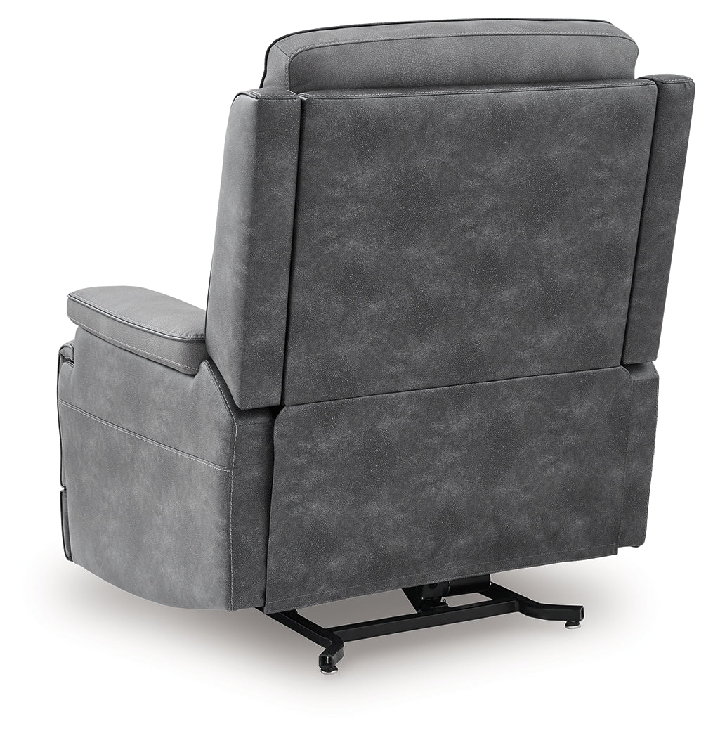 4Z-Peaceful Pause Slate Power Lift Recliner - PC1210412