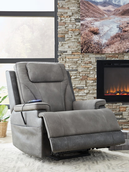 4Z-Peaceful Pause Slate Power Lift Recliner - PC1210412