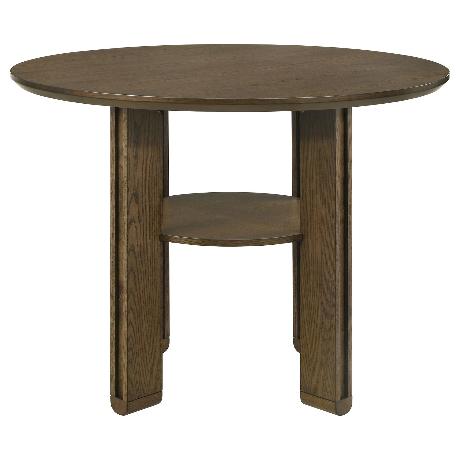 Ottowa Brown 5-piece Round Wood Counter Height Dining Room Set from Coaster - Luna Furniture