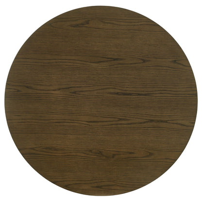 5-piece Round Wood Counter Height Dining Room Set Brown - 193668-S5