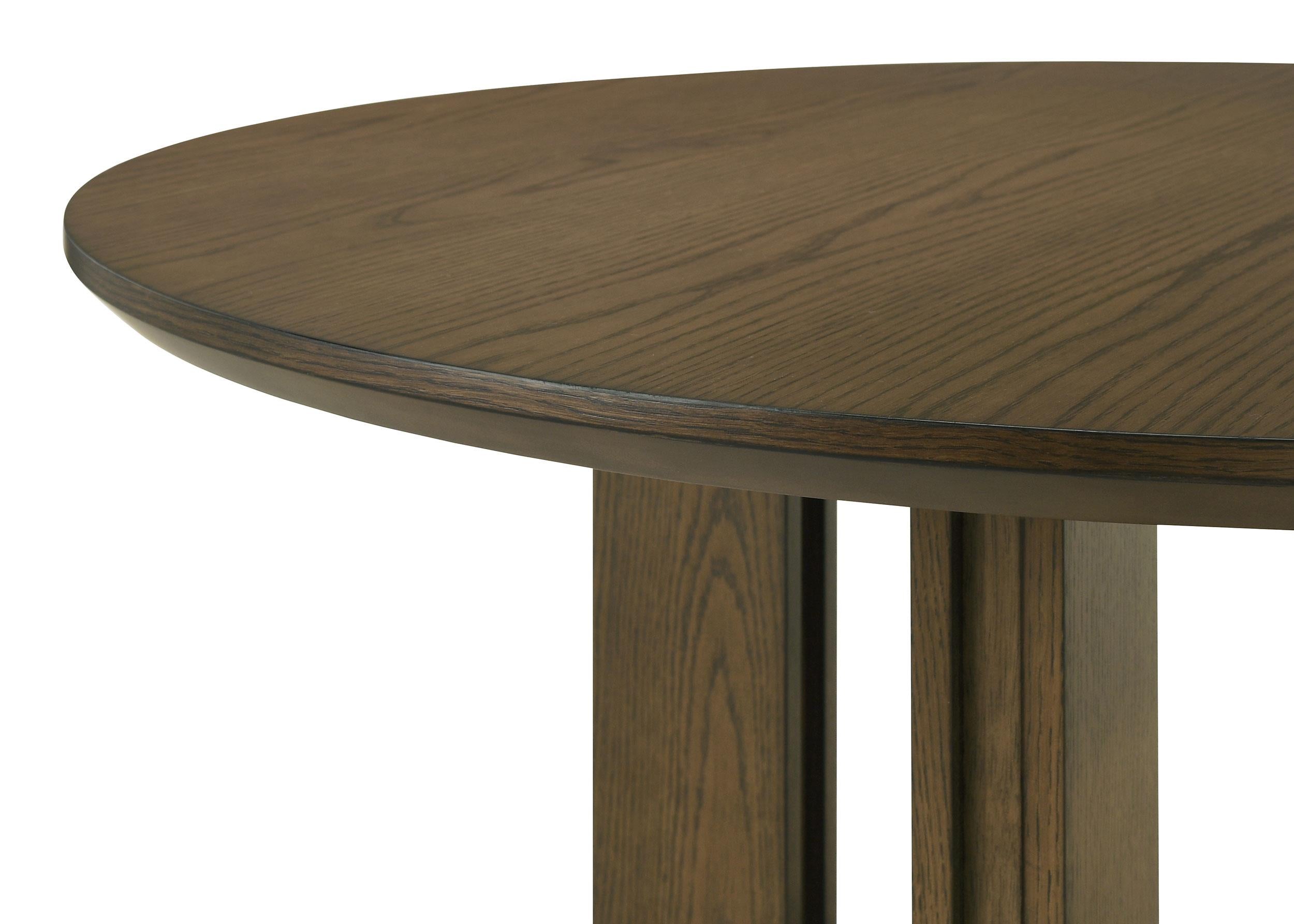 5-piece Round Wood Counter Height Dining Room Set Brown - 193668-S5