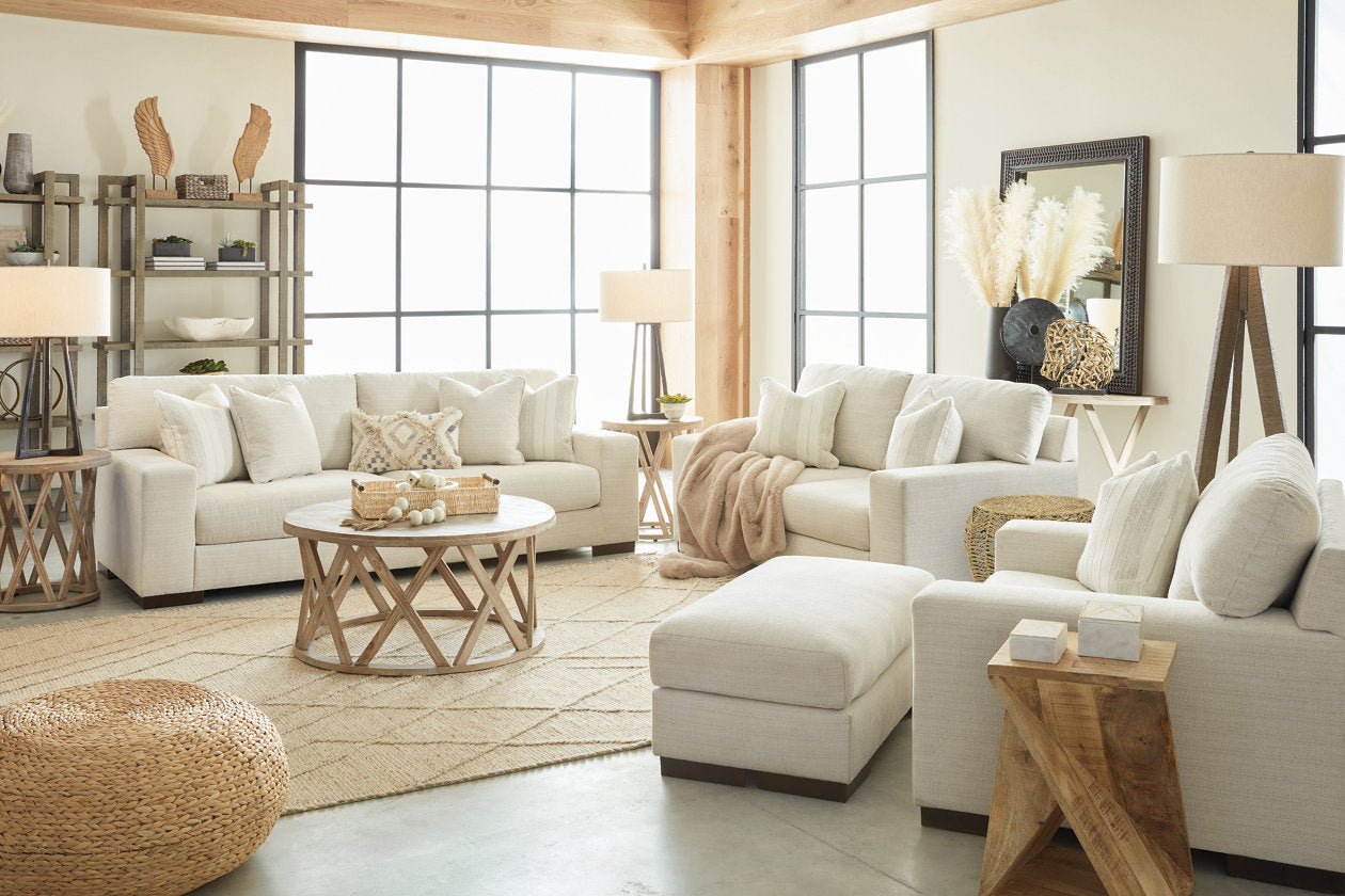 Maggie Birch Sofa, Loveseat and Ottoman -  Ashley - Luna Furniture