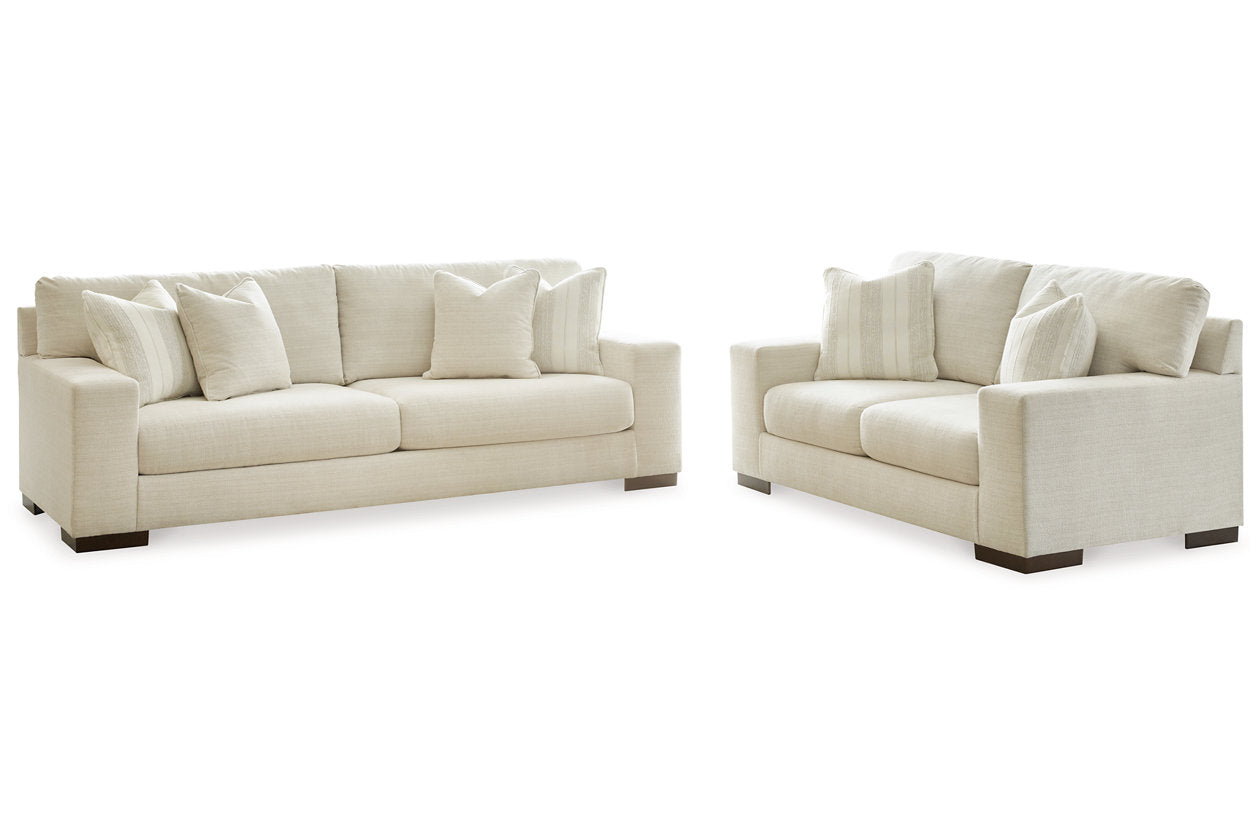 Maggie Birch Sofa, Loveseat, Chair and Ottoman -  Ashley - Luna Furniture