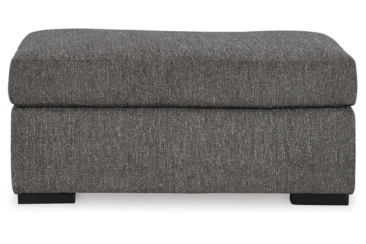 Gardiner Pewter Sofa Chaise and Ottoman -  Ashley - Luna Furniture
