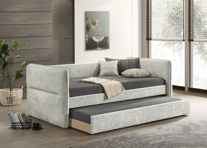 Philipa Light Gray Daybed with Trundle from Crown Mark - Luna Furniture