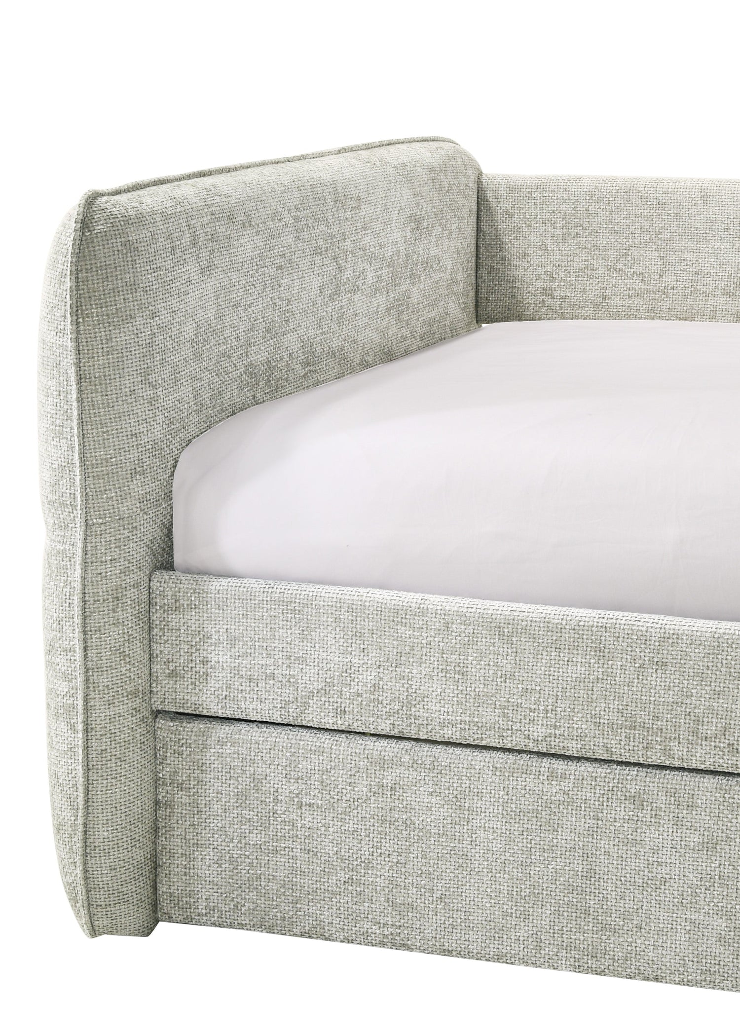 Philipa Light Gray Daybed with Trundle from Crown Mark - Luna Furniture