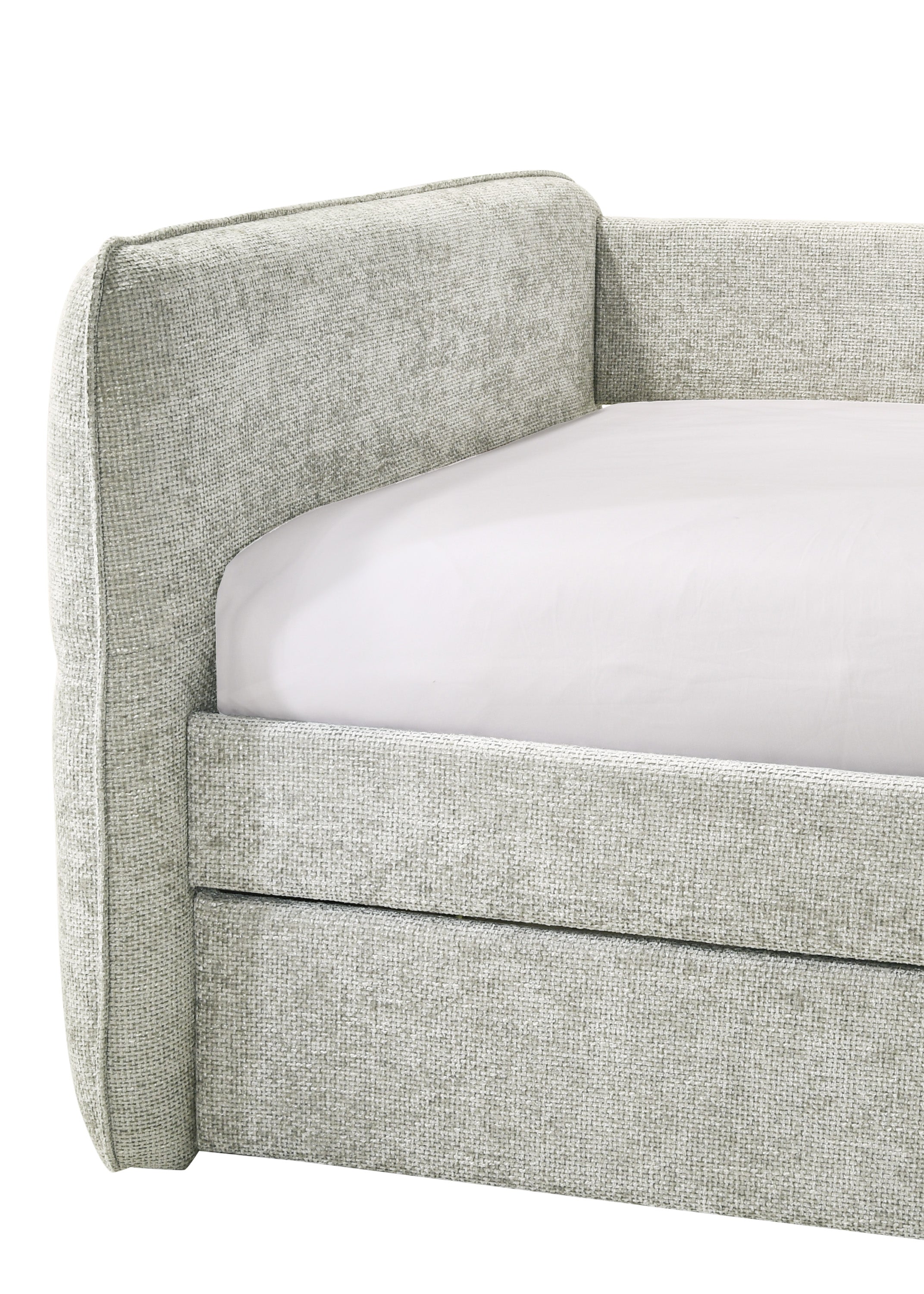 Philipa Light Gray Daybed with Trundle from Crown Mark - Luna Furniture