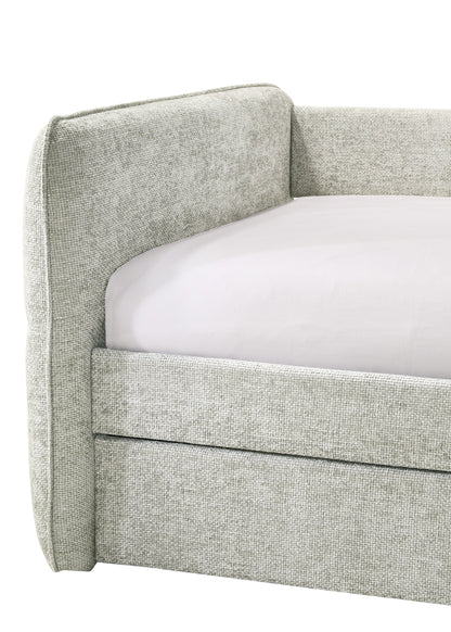 Philipa Light Gray Daybed with Trundle from Crown Mark - Luna Furniture