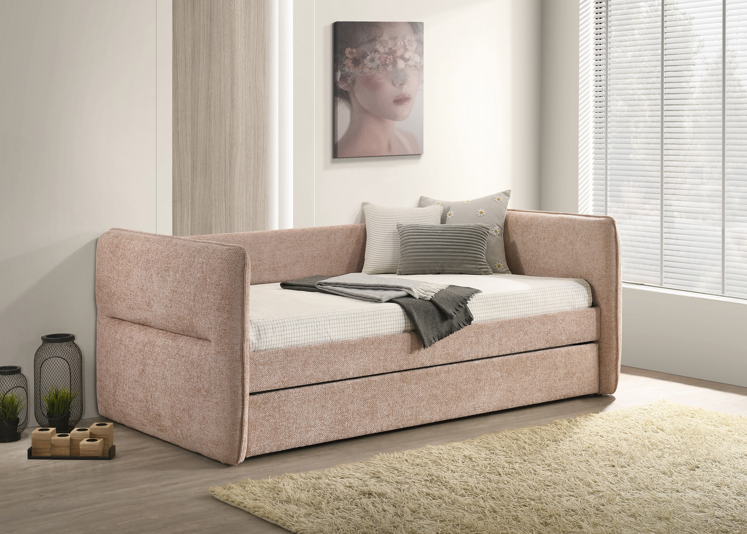 Philipa Mauve Daybed with Trundle from Crown Mark - Luna Furniture