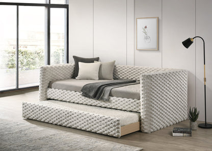 Brielle Dove Daybed with Trundle from Crown Mark - Luna Furniture