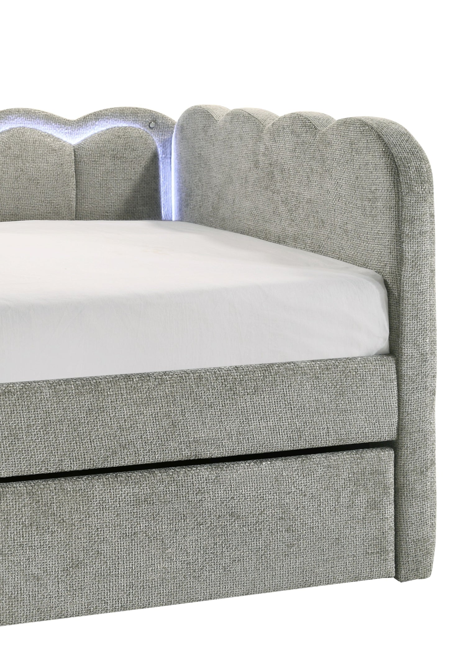 Melody Light Gray Daybed from Crown Mark - Luna Furniture