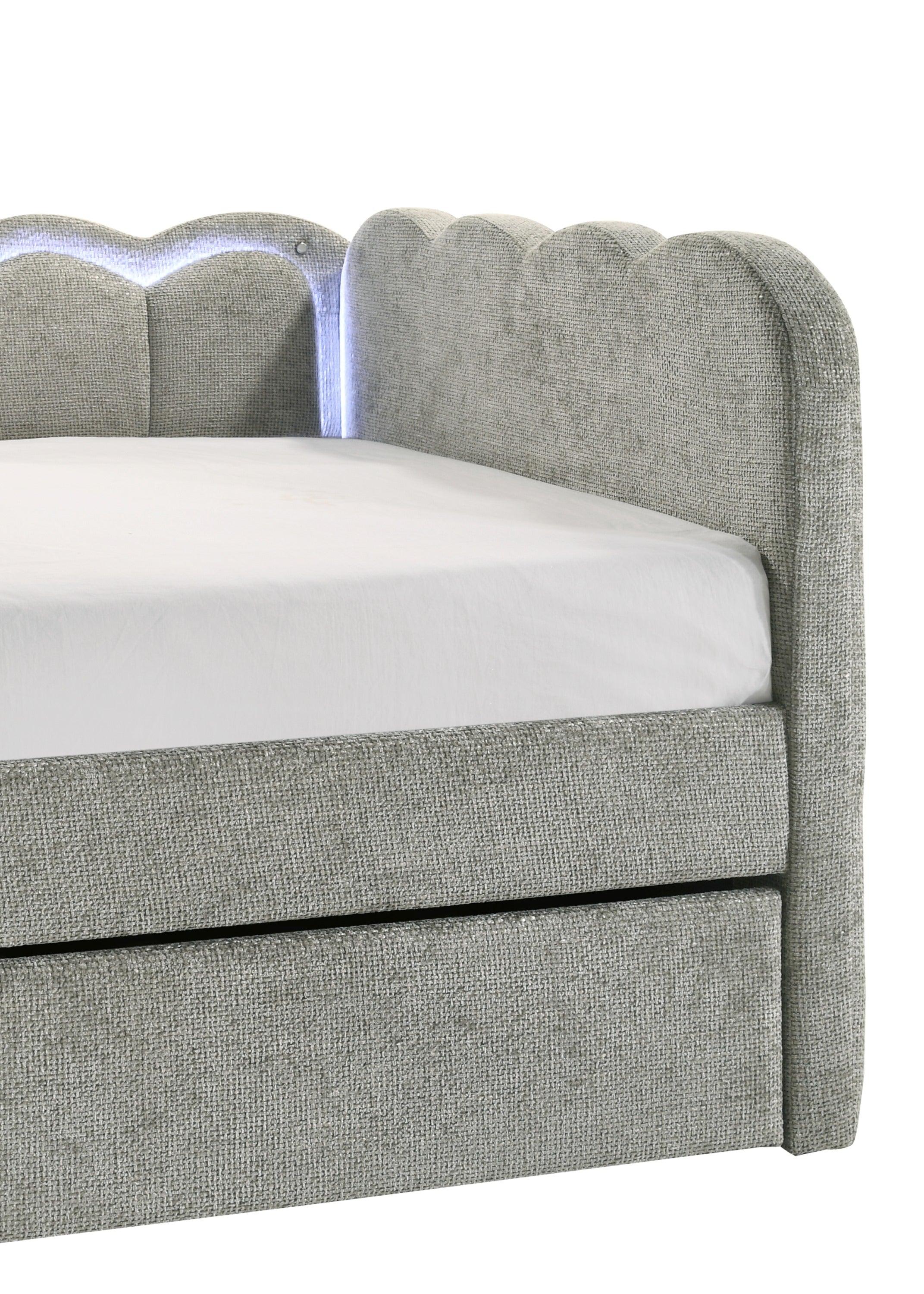 Melody Light Gray Daybed from Crown Mark - Luna Furniture