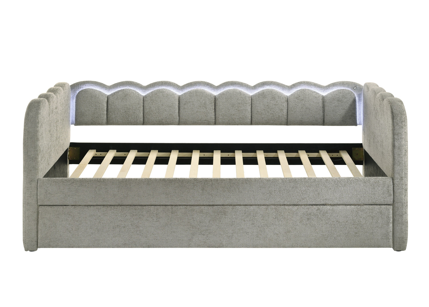 Melody Light Gray Daybed from Crown Mark - Luna Furniture