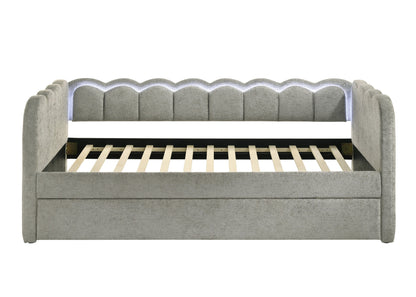 Melody Light Gray Daybed from Crown Mark - Luna Furniture