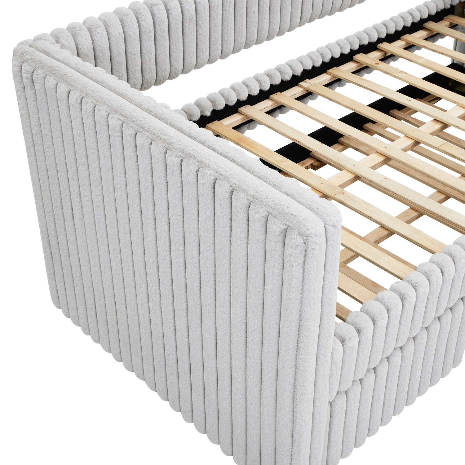 Hailey Light Gray Daybed with Trundle from Crown Mark - Luna Furniture