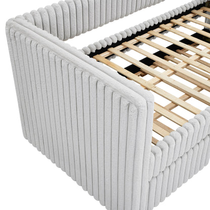 Hailey Light Gray Daybed with Trundle from Crown Mark - Luna Furniture