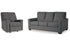 Rannis Pewter Full Sofa Sleeper and Recliner -  Ashley - Luna Furniture