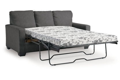 Rannis Pewter Full Sofa Sleeper and Recliner -  Ashley - Luna Furniture