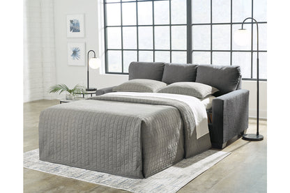 Rannis Pewter Full Sofa Sleeper and Recliner -  Ashley - Luna Furniture