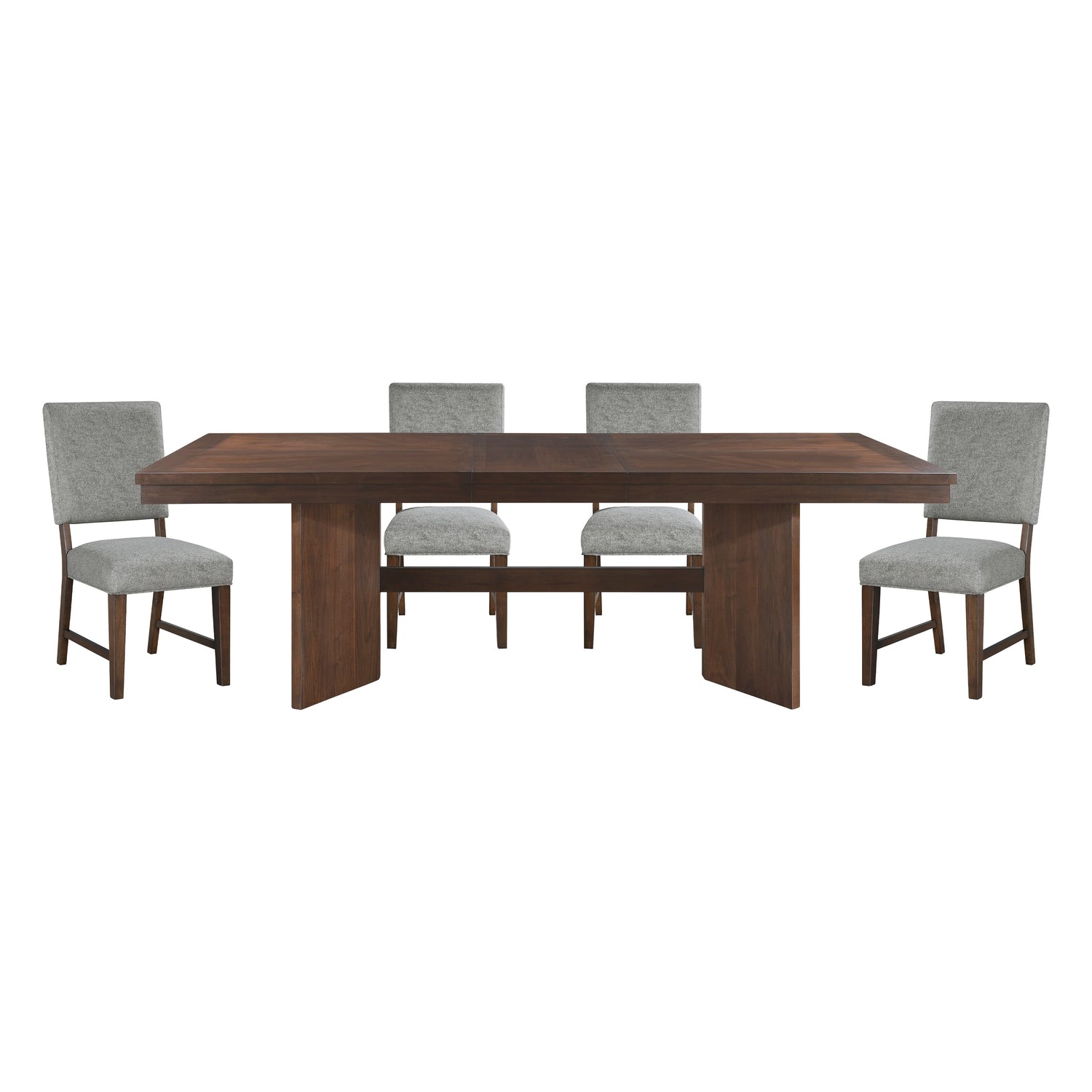 Franco Walnut/Gray Dining Set from Homelegance - Luna Furniture