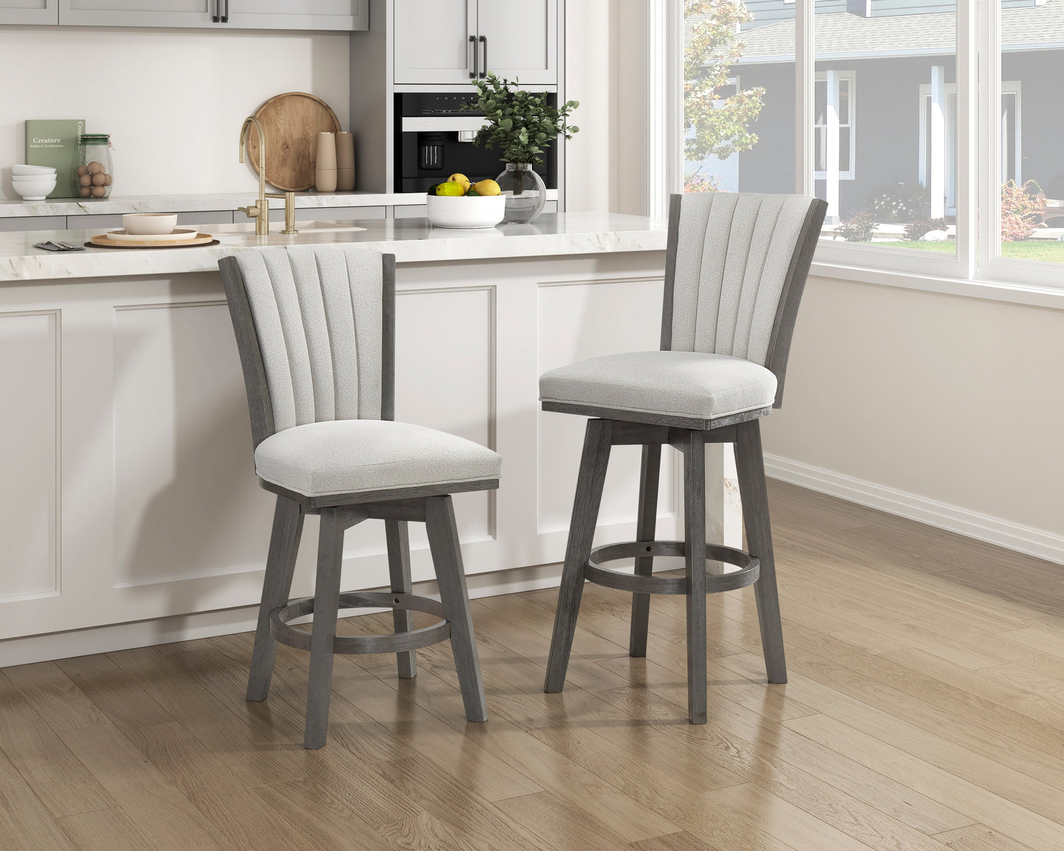 5507-29BES Swivel Pub Height Chair, Set of 2 - 5507-29BES