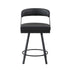 5565-24BK Swivel Counter Height Chair, Set of 2 - 5565-24BK