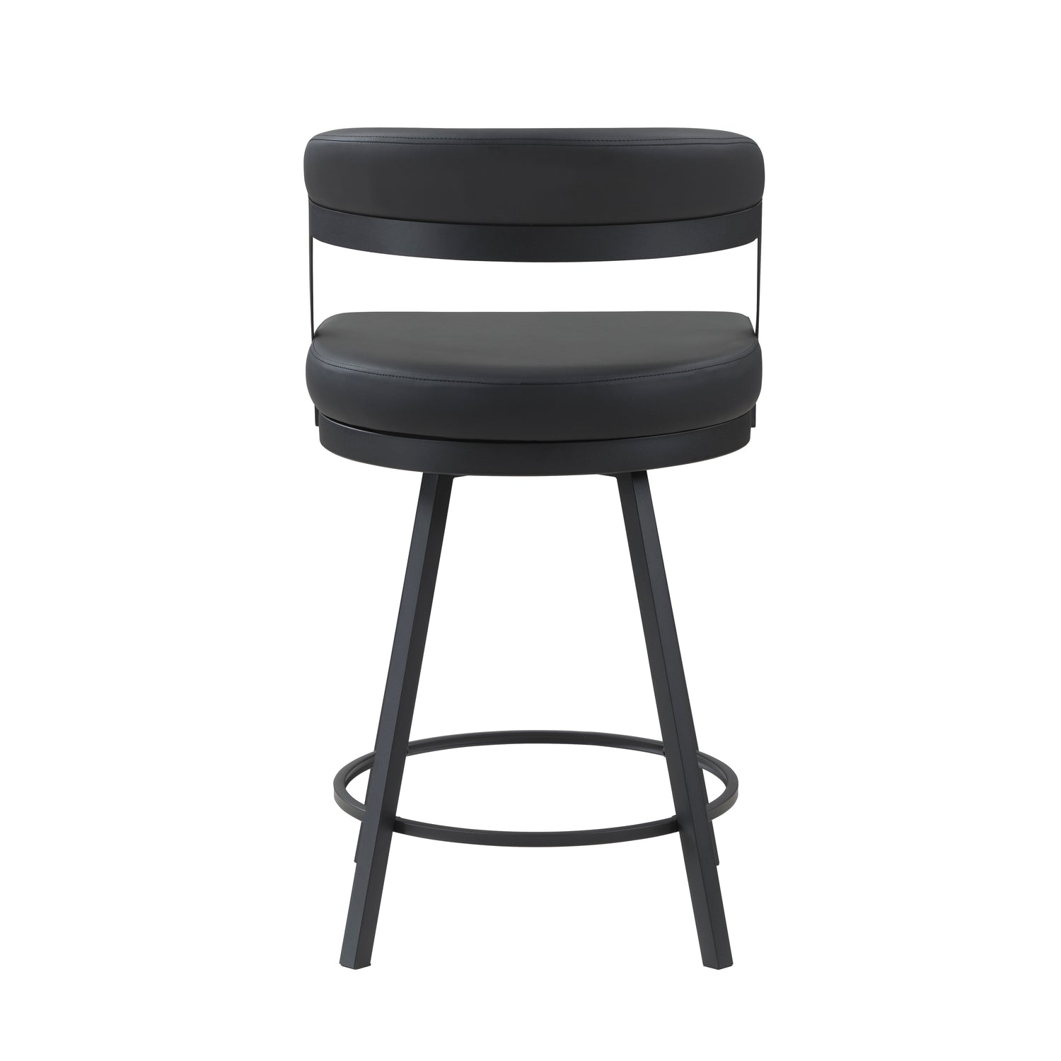 5565-24BK Swivel Counter Height Chair, Set of 2 - 5565-24BK
