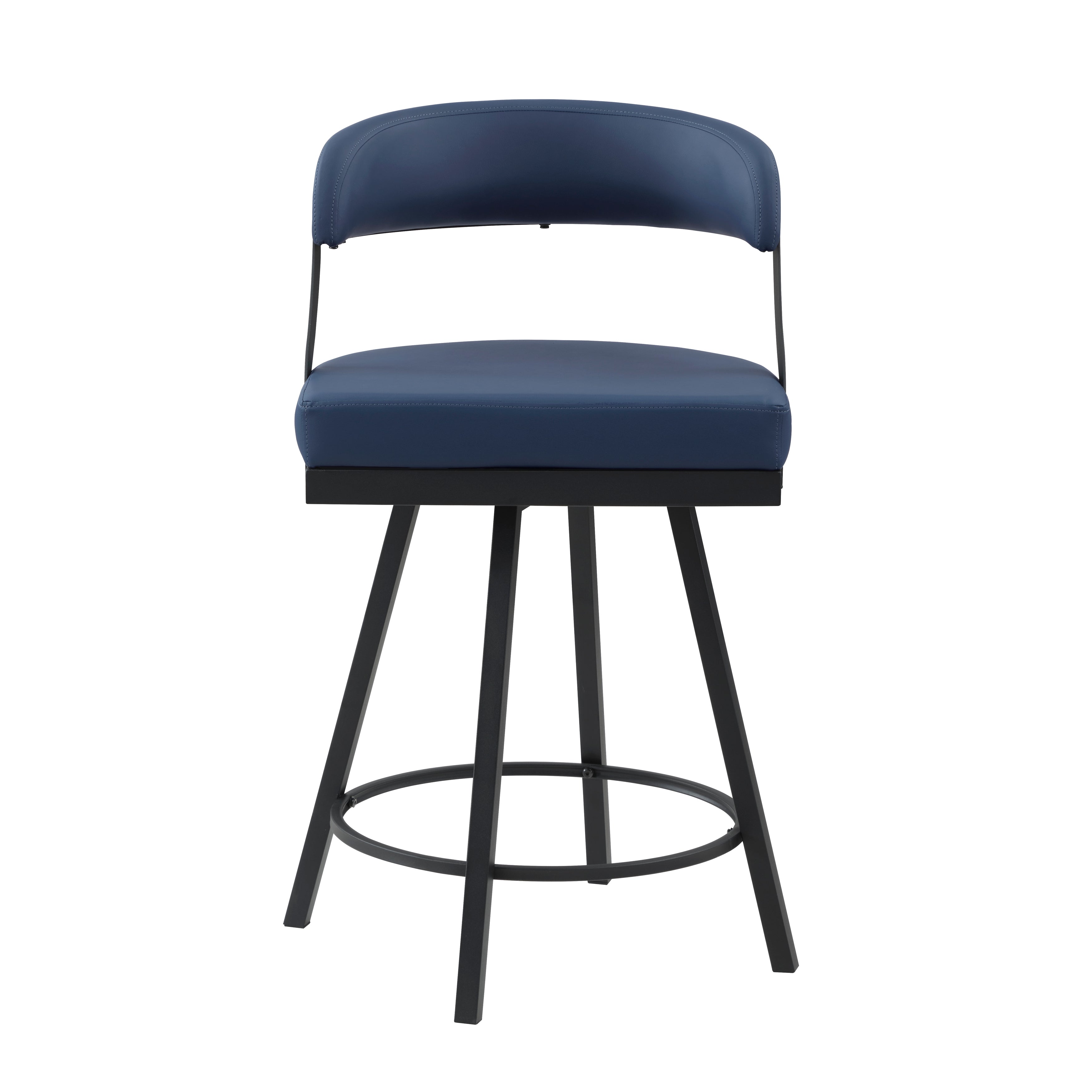 5565-24BU Swivel Counter Height Chair, Set of 2 - 5565-24BU