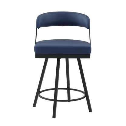 5565-24BU Swivel Counter Height Chair, Set of 2 - 5565-24BU