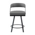 5565-24GY Swivel Counter Height Chair, Set of 2 - 5565-24GY