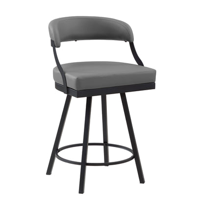 5565-24GY Swivel Counter Height Chair, Set of 2 - 5565-24GY