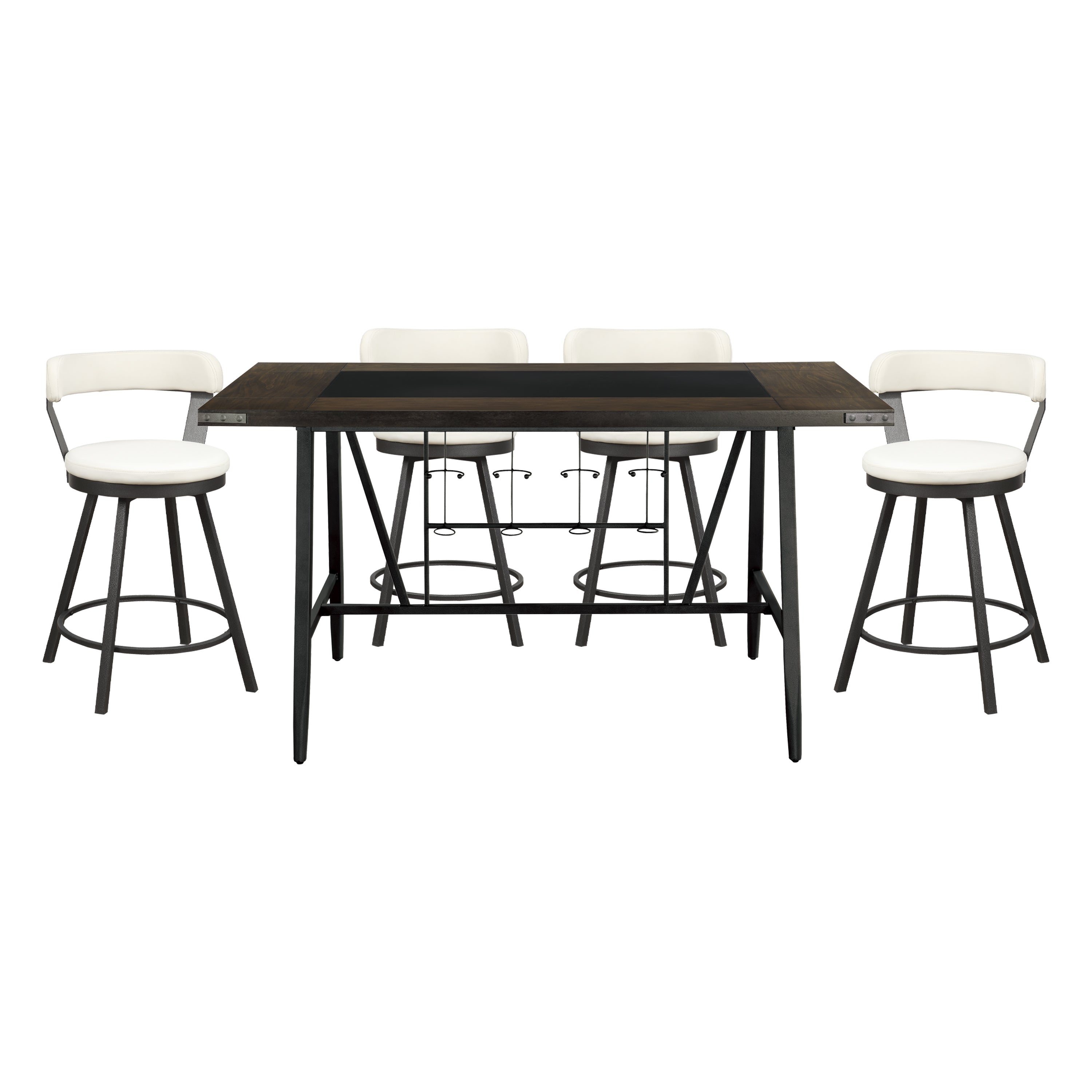 Appert Brown/Dark Gray 5pc Set from Homelegance - Luna Furniture