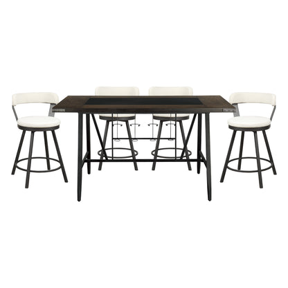Appert Brown/Dark Gray 5pc Set from Homelegance - Luna Furniture