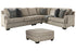 Bovarian Stone 3-Piece Sectional with Ottoman -  Ashley - Luna Furniture