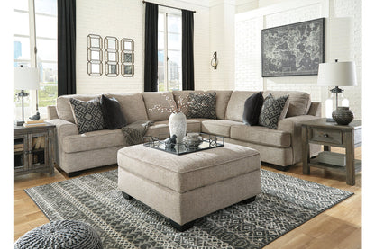 Bovarian Stone 3-Piece Sectional with Ottoman -  Ashley - Luna Furniture