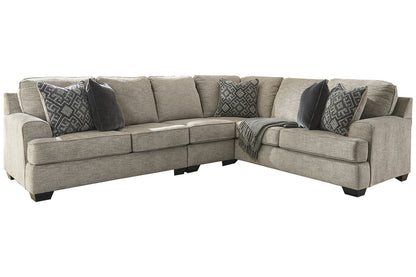 Bovarian Stone 3-Piece Sectional with Ottoman -  Ashley - Luna Furniture