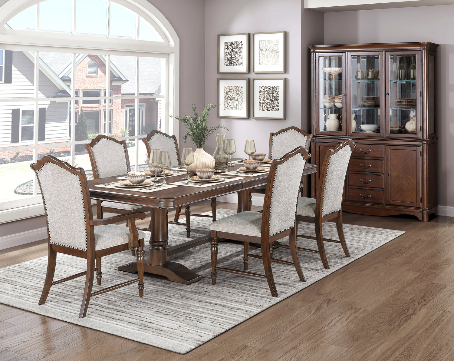Rexford Cherry Dining Set from Homelegance - Luna Furniture